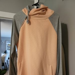 Ampersand double hooded sweatshirt, size XL